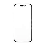 Стекло для переклейки iPhone 14 Pro (A2891) с OCA пленкой Черный - OR (Mitsubishi)
