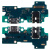 Шлейф для Samsung Galaxy A22 (A225F) плата системный разъем/разъем гарнитуры/микрофон - Премиум