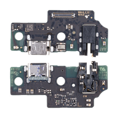 Шлейф для Samsung Galaxy A05 (A055F) плата системный разъем/разъем гарнитуры/микрофон - Премиум