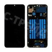 Дисплей для Samsung Galaxy A30 (A305F) модуль с рамкой Черный - (In-Cell) - Премиум