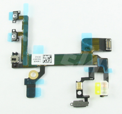 Шлейф для iPhone 5S на кнопку включения/кнопки громкости/микрофон/вспышку