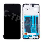 Дисплей для Xiaomi Redmi Note 12S (23030RAC7Y) модуль с рамкой Черный - (OLED)