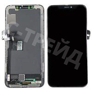 Дисплей для iPhone X (A1865/A1901) в сборе с тачскрином Черный - (Hard OLED)