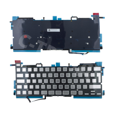 Подсветка клавиатуры для ноутбука MacBook Pro 13" A2289 (2020, Г-образный Enter RU) Черный