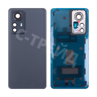 Задняя крышка для Xiaomi 12 Pro (2201122G) Серый - Премиум