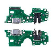 Шлейф для OPPO A55 4G (CPH2325) плата на системный разъем/разъем гарнитуры/микрофон