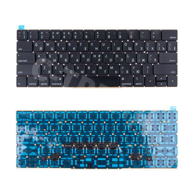 Клавиатура для ноутбука MacBook Pro 13"/Pro 15" A1706/A1707 (2016-2017, прямой Enter RU) Черный