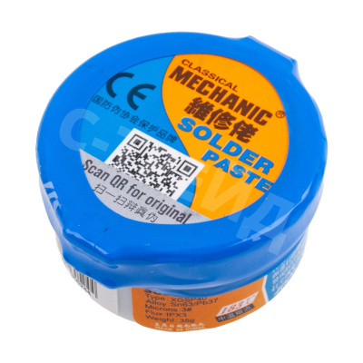 Паста паяльная Mechanic XGSP40 (35 г, среднетемпературная 183°C)