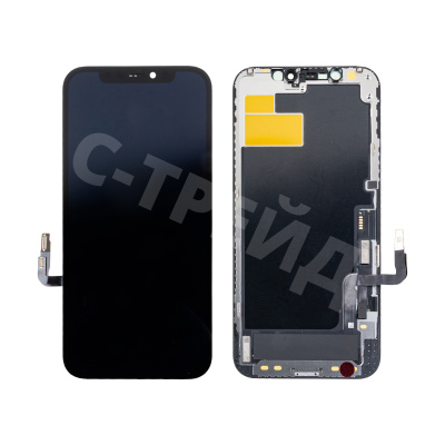 Дисплей для iPhone 12/12 Pro (A2403/A2407) в сборе с тачскрином Черный - (FOG)