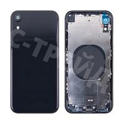 Корпус для iPhone Xr (1 Sim) Черный - Премиум