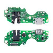 Шлейф для Tecno Spark 8C (KG5n) плата на системный разъем/разъем гарнитуры/микрофон