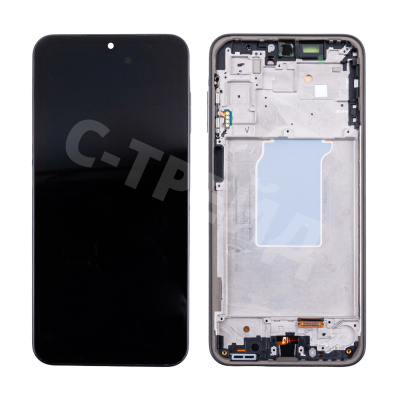 Дисплей для Samsung Galaxy A26 5G (A266B) модуль с рамкой Черный - (OLED) (Full Size)