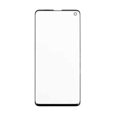 Стекло для переклейки Samsung Galaxy S10 (G973F) с OCA пленкой Черный - (Feaglet)