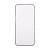 Защитное стекло "Матовое" для iPhone 15 Pro Черный (Закалённое, полное покрытие)