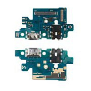 Шлейф для Samsung Galaxy A40 (A405F) плата системный разъем/разъем гарнитуры/микрофон - Премиум