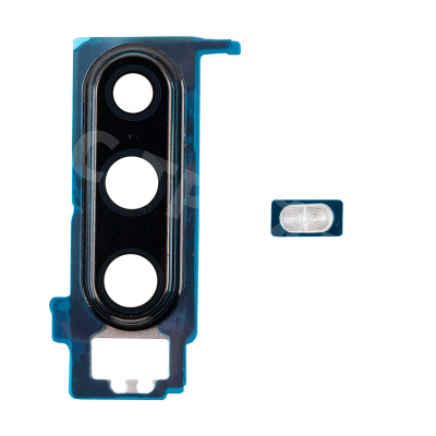 Стекло камеры для Huawei P30 (ELE-L29) в сборе с рамкой Черный