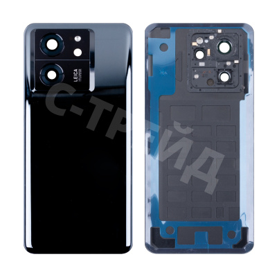 Задняя крышка для Xiaomi 13T/13T Pro (2306EPN60G/23078PND5G) Черный - Премиум