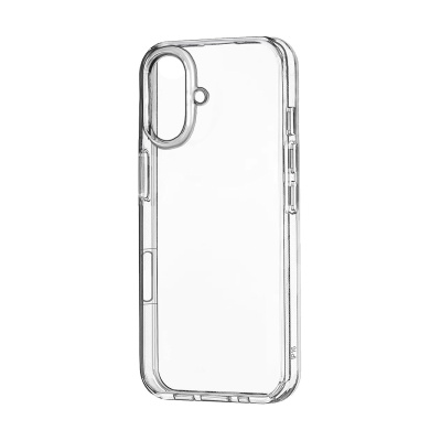 Чехол-накладка для iPhone 16 Plus (с защитой камеры, прозрачный)