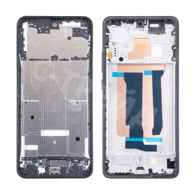 Рамка дисплея для Tecno Spark Go 2 (KM4) Черный (возможен дефект ЛКП)