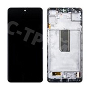 Дисплей для Samsung Galaxy M54 5G (M546B) модуль с рамкой Черный - OR (SP)