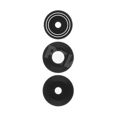 Стекло камеры для Tecno Pova 6 Pro 5G (LI9) (комплект 3 шт.) Черный