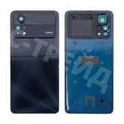 Задняя крышка для Xiaomi Poco X4 Pro 5G (2201116PG) Черный - Премиум