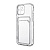 Чехол-накладка для iPhone 12 mini (с защитой камеры, карманом для карт, прозрачный)