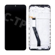 Дисплей для Xiaomi Redmi 9 (M2004J19G) модуль с рамкой Черный - OR