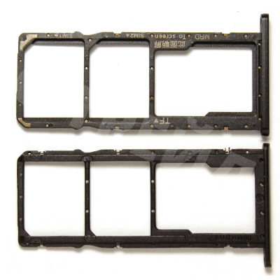 Держатель SIM для Huawei Honor 9A/Y6p/Y5p (MOA-LX9N/MED-LX9N/DRA-LX9) Черный