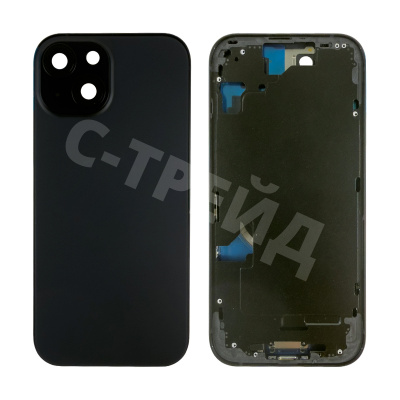 Корпус для iPhone 15 (A3090) (1 Sim) Черный - Премиум