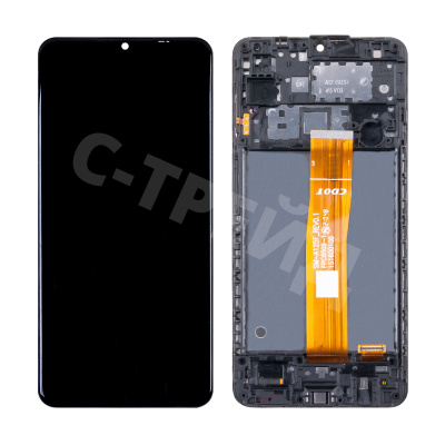 Дисплей для Samsung Galaxy A12 (A125F) модуль с рамкой Черный - Оптима