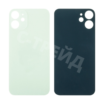 Задняя крышка для iPhone 12 mini (A2399) Зеленый (стекло, широкий вырез под камеру, логотип)