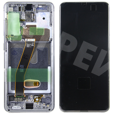 Дисплей для Samsung Galaxy S20 (G980F) модуль с рамкой Серый - OR (SP)