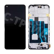 Дисплей для Realme 9 (RMX3521) модуль с рамкой Черный - (OLED)