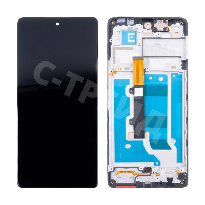 Дисплей для Tecno Camon 30 4G (CL6) модуль с рамкой Черный - OR