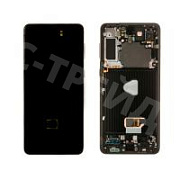 Дисплей для Samsung Galaxy S21+ (G996B) модуль с рамкой Черный - OR (SP)