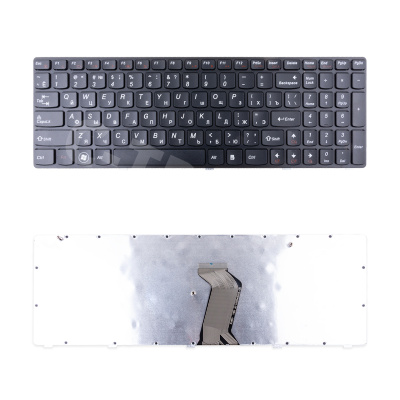 Клавиатура для ноутбука Lenovo IdeaPad G580/G585/Z580/Z580A/Z585/Z780 (с рамкой) Черный