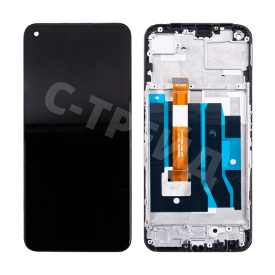 Дисплей для Realme 9 5G (RMX3474) модуль с рамкой Черный - OR