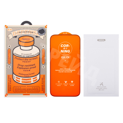 Защитное стекло Remax Medicine Glass GL-83 для iPhone 14 Pro (сверхпрочное) Черный