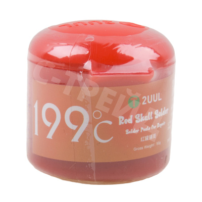 Паста паяльная 2UUL Red Skull RS199 (50 г, среднетемпературная 199°C)