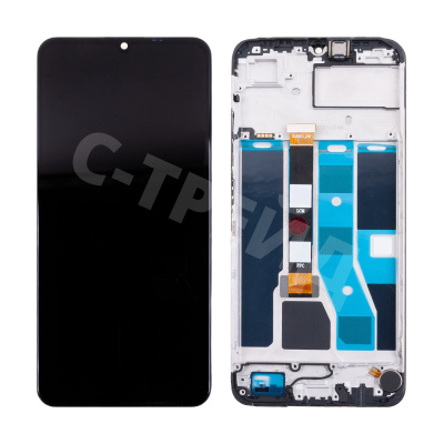 Дисплей для Realme C53 (RMX3760) модуль с рамкой Черный - OR