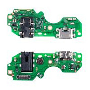 Шлейф для Infinix Hot 20i (X665E) плата на системный разъем/разъем гарнитуры/микрофон - Премиум