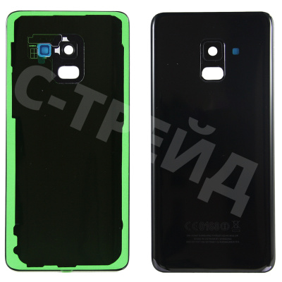 Задняя крышка для Samsung Galaxy A8 2018 (A530F) Черный - Премиум