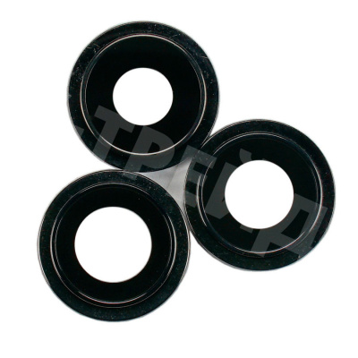 Стекло камеры для iPhone 12 Pro Max (комплект 3 шт.) Черный