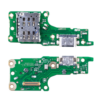 Шлейф для Huawei Honor X9 (ANY-LX1) плата на системный разъем/разъем SIM/микрофон