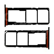 Держатель SIM для Samsung Galaxy A07 4G (A075F) Черный