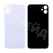 Задняя крышка для iPhone 11 (A2221) Фиолетовый (стекло, монолит, широкий вырез под камеру, логотип) - Премиум
