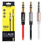 Кабель AUX "3,5 мм" Jack - "3,5 мм" Jack Remax L100 (1 м) Черный