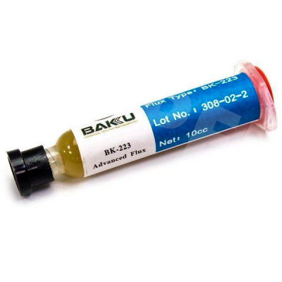 Флюс BAKU BK-223 (10 мл, среднеактивный, безотмывочный)