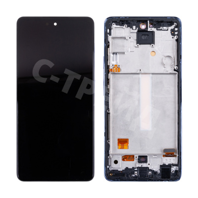 Дисплей для Samsung Galaxy A52/A52 5G/A52s 5G (A525F/A526B/A528B) модуль с рамкой Фиолетовый - (OLED) (Full Size)